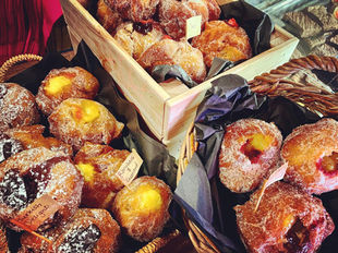 delicious doughnuts made in-house at heavenly chocolates