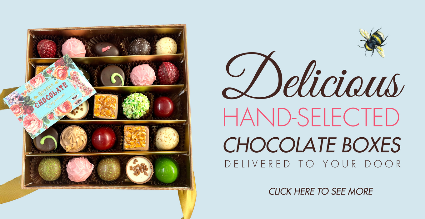 chocolates in gold gift box 