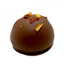 Tropical mango, ginger & chilli truffle_
